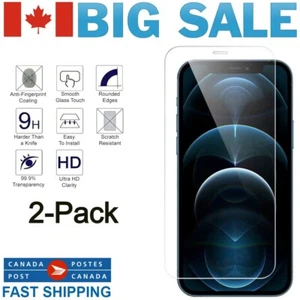 2pcs Verre Trempé Protecteur d'écran pour iPhone 16 Pro Max Plus Facile à Installer - Photo 1 sur 13