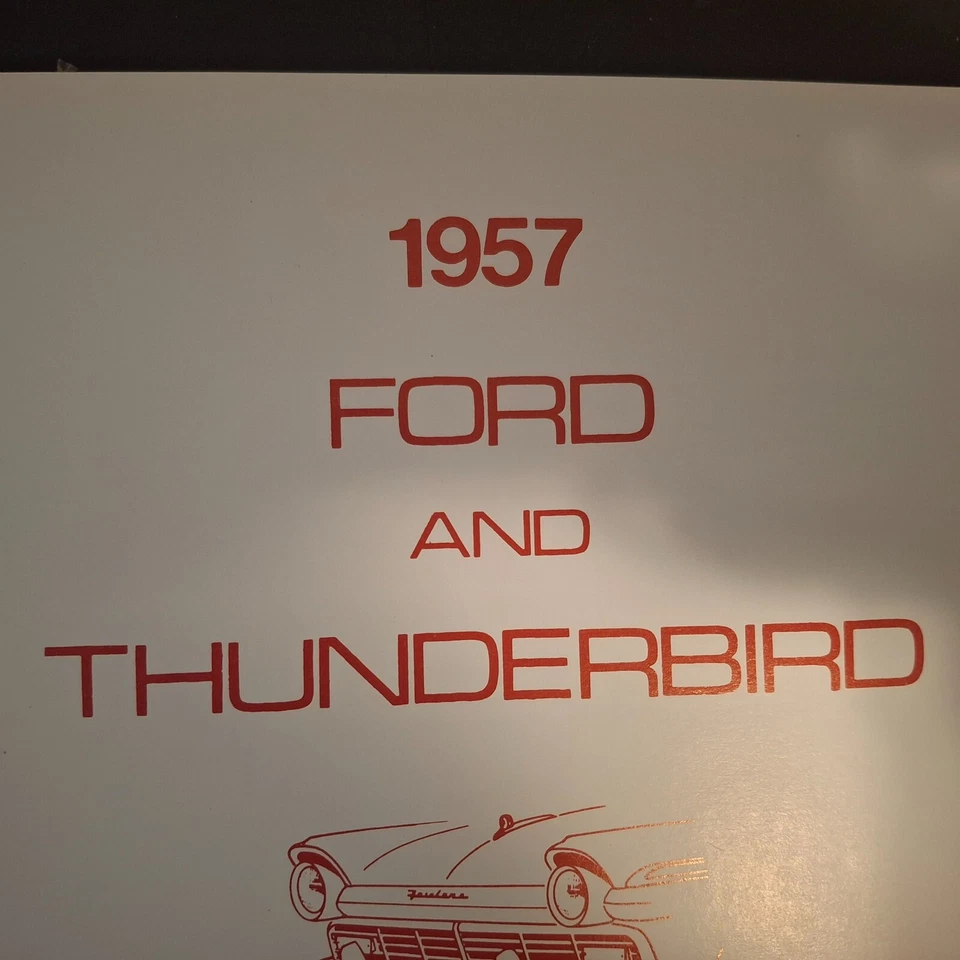 1957 Ford & Thunderbird Wiring Diagram Manual CA-5734 - Image 1 of 4