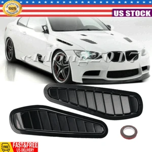 Gloss Blakc Hood Bonnet Air Flow Intake Scoop Vent Cover For BMW M3 2009-2013 CT - Imagen 1 de 9