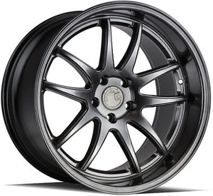 One 19x11 Aodhan Ds02 5x114.3 +15 Hyper Black Wheel - Picture 1 of 3
