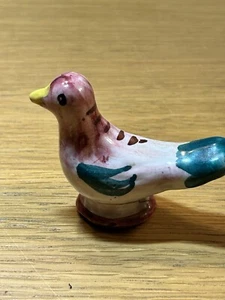 Charming Vintage Ceramic Bird Whistle Multicoloured - Picture 1 of 9