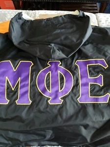 Fraternity Jacket Mu Phi Epsilon pull-over quarter zip lined windbreaker - Picture 1 of 12