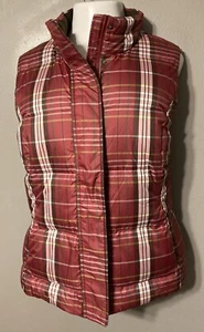 Gilet full zip piumino d'oca Eddie Bauer nuovo con etichetta taglia XXL - a quadri - Foto 1 di 3