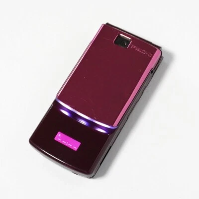 Fujitsu Docomo Foma F904I burdeos japonés FlipPhone Garakei Keitai cicloide JP Foto 1 de 4