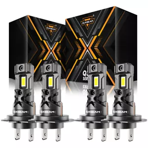 Kit de 4 bombillas LED H7 haz alto bajo 220W 48000LM súper brillante 6500K blanco - Imagen 1 de 12