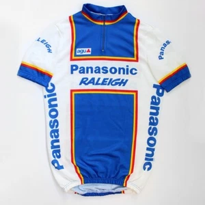 1984 80s NOS AGU team PANASONIC RALEIGH cycling jersey t-shirt tshirt OG DS S M - Picture 1 of 12