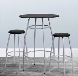 Flash Furniture Bar Height Table Set with Padded Stools - Picture 1 of 7