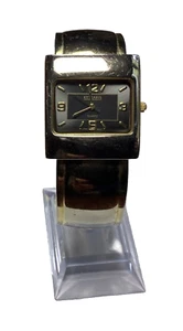 Kessaris Womens Watch Hinged Gold Cuff Bangle New Battery - Picture 1 of 3