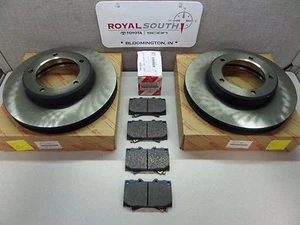Toyota Land Cruiser Lexus LX470 98-01 Front Brake Pad & Rotor Set Genuine OEM - Picture 1 of 1