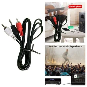 1M 3.5mm Male Stereo to 2 RCA Stereo Conversion Cable Audio Aux Line - Picture 1 of 12