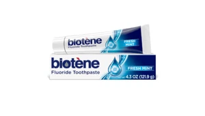 Biotène Fluoride Toothpaste Dry Mouth Relief Bad Breath Fresh Mint - Picture 1 of 11