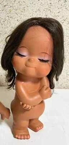 Vintage Rubber Doll Sun Bunny Hula Hawaiian 70's Rockabilly Pin Up Sassy Japan - Picture 1 of 8
