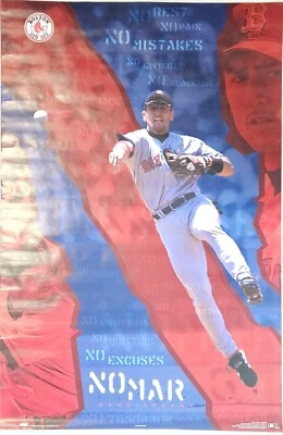 Nomar Garciaparra #3294 2003 22.5x34" Costacos Boston Red Sox NO EXCUSES Poster - Image 1 of 4
