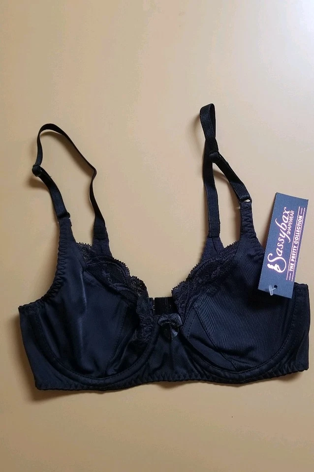 Sassybax Sexy Back Bra NWT Black Size 32D - Изображение 1 из 1
