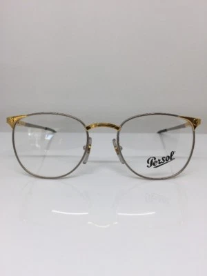 Nuevo Persol por Ratti Vintage ALYA C. Plata Cepillada con Anteojos Dorados Italia 51mm Foto 1 de 4