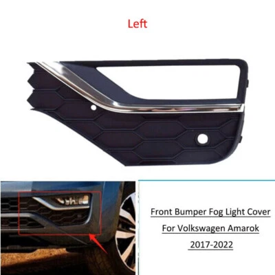 Передняя противотуманная фара крышка решетка ободок для Volkswagen Amarok 2016-2022 2020 левая - Изображение 1 из 4