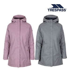 Trespass Womens Waterproof Jacket Hooded Padded Fleece Lined Wintertime