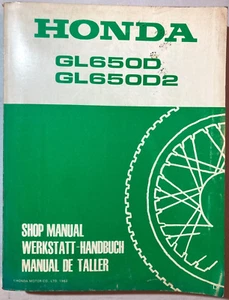 Repair Manual Workshop Manual Honda Gl 650 D D2 - Picture 1 of 3