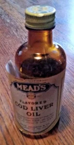 Botella de papel medicinal etiqueta vitaminas con sabor a bacalao MEADS - Imagen 1 de 6