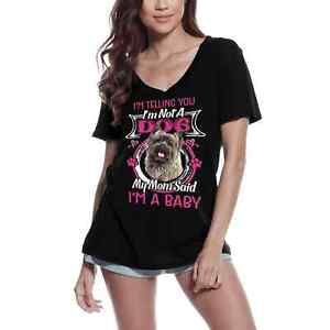 Women's Graphic T-Shirt V Neck I'm Telling You I'm Not A Cairn Terrier - My Mom