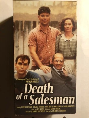 DEATH OF A SALESMAN DUSTIN HOFFMAN, JOHN MALKOVICH 2 TAPE BOX SET VHS 1985 - Image 1 of 3