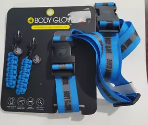 Body Glove Marke 2 blaue erweiterte Gepäckgurte und 2 Paracord Reißverschluss Ziehen Set - Bild 1 von 4