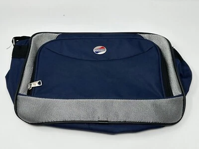 American Tourister Carry On Travel Bag Retro Luggage Suitcase Strap Pockets Blue - Image 1 of 2