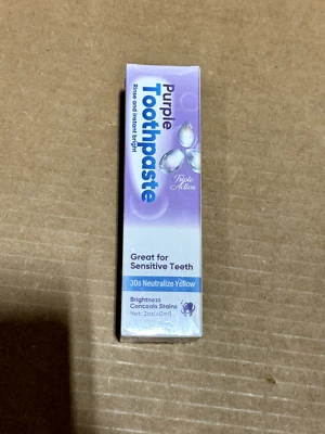 Pasta de dentes clareadora de dentes roxa ótima para dentes sensíveis 2 oz - Imagem 1 de 3