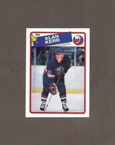 1988-89 OPC 63 Jeff Alan Kerr ROOKIE RC NY ISLANDERS O Pee Chee HighGrade Hockey