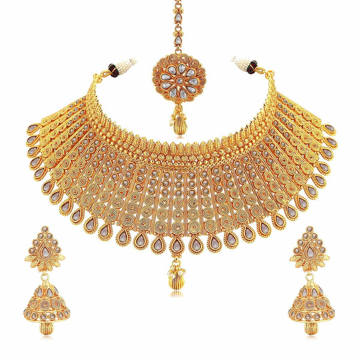 Gold Plated Wedding Jewellery Kundan 