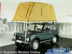 LADA NIVA MODEL CAR ROOF TENT GREEN 1:43 SCALE IXO CAMPER CAMPERVAN 1981 IST K8 - Picture 1 of 6