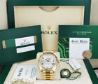 ROLEX 18kt Gold Day Date 40 President Silver Roman BOX & CARD 228238 SANT BLANC