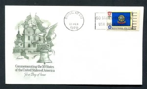 USA : Scott # 1675 State Flags - Idaho - FDC - Artcraft Cachet - Picture 1 of 1
