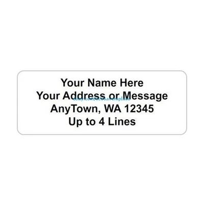 60 Personalized Return/Mailing Address labels  1" x 2.625" - Free USA Shipping - Image 1 of 4