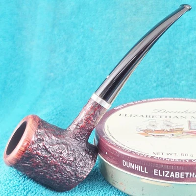 ¡EXCELENTE! Pipa de póker doblada Dunhill Shell 1953 de la era de la patente Foto 1 de 4