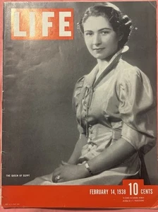 VTG Life Magazine February 14 1938 The Queen of Egypt, Farida - Picture 1 of 24