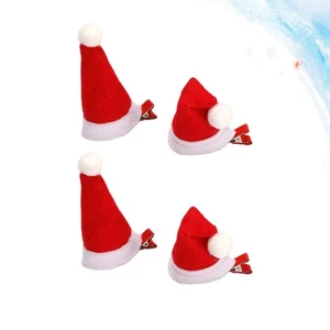 2 Paar Party Hut Haarspange Kleinkind Accessoires Weihnachten Clips Haarnadel - Bild 1 von 11