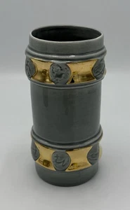 San Clemente Roday California Pottery 60s Vintage Bar Tumbler Or Vase Zodiac - Picture 1 of 11