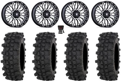 MSA Clubber 22" Wheels Machined 37" ACP Tires Polaris RZR XP 1000 / PRO XP - Image 1 of 4
