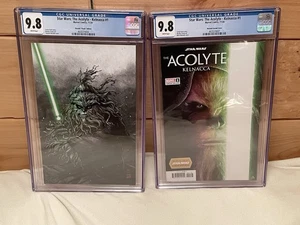 Star Wars The Acolyte Kelnacca #1 1:25 &1:100 Variant CGC 9.8 (2 Slab Lot) - Bild 1 von 3