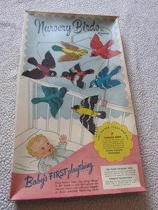 Vintage 1953 Kenner Nursery Birds Mobile With Box Baby's First Plaything NOS - Picture 1 of 8