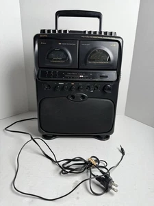 GPX C1035 Karaoke Party Machine AM/FM Dual- Cassette System  Rare Tested - Picture 1 of 7