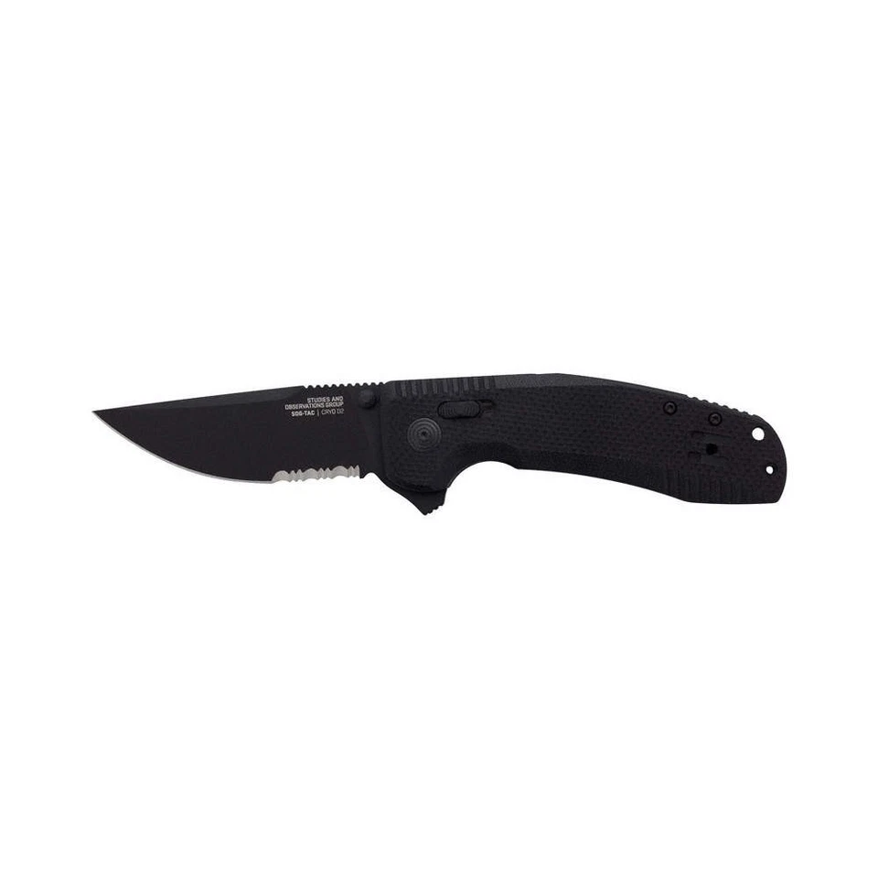 SOG 12-38-03-41 Utility Knife,Serrated,2-3/4" Blade L 780TC2 - Image 1 of 1