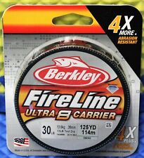 Berkley FireLine Ultra 8 Carrier 125YDS Smoke BU8FLFS-42 CHOOSE YOUR LINE WEIGHT