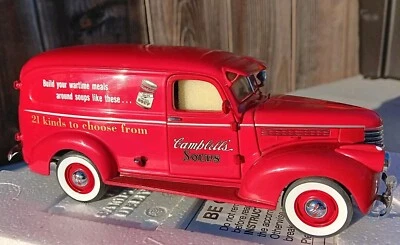 Camión de reparto Campbell's Soup 1940 diecast Danbury 1:24 como nuevo sin usar, en caja Foto 1 de 4