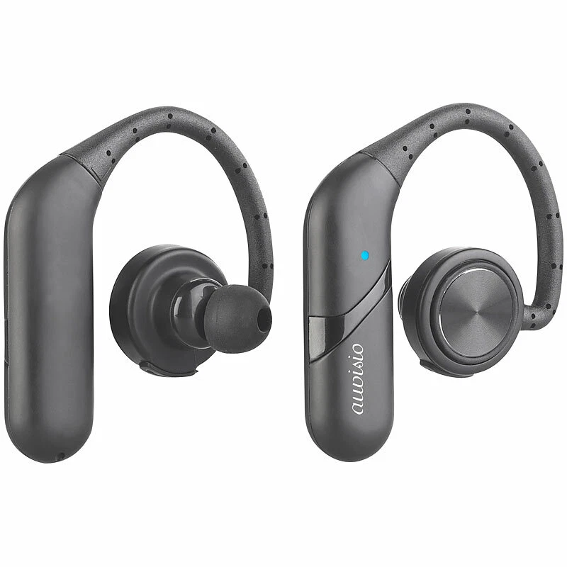auvisio True Wireless In-Ear-Headset, Ohrbügel, Bluetooth 5, 15 Std. Spielzeit - Bild 1 von 4