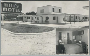PICAYUNE MS HILL'S HOTEL VINTAGE POSTCARD - Picture 1 of 2