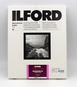 Ilford Multigrade FB Warmtone 8x10 25-sheet Glossy NOS darkroom paper - Picture 1 of 10