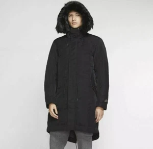 Nike NSW Ropa Deportiva Relleno Negro Parka Con Capucha Abrigo Chaqueta Talla M (BV4751 010) - Imagen 1 de 5
