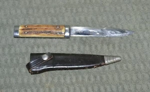 Vintage Puma 3573 Stag Boot Knife Solingen Germany Handarbeit w/ Leather Sheath - Picture 1 of 7
